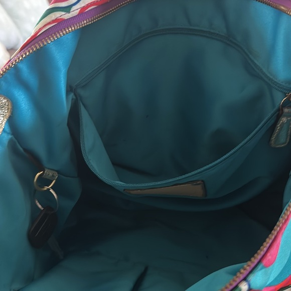 Coach Poppy Pop C Graffiti Signature Multi Poppy Glam C Tote - Picture 4 of 9